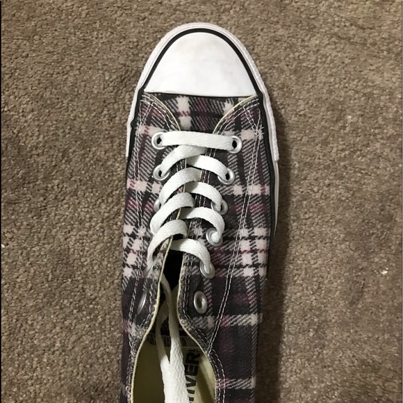 Purple Plaid Converse - Picture 3 of 5